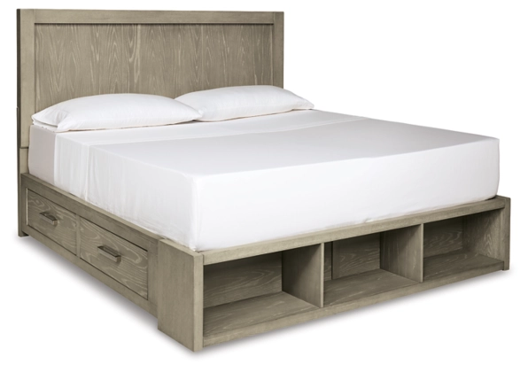 Fawnburg King Panel Bed with Storage - Gallery Image 1
